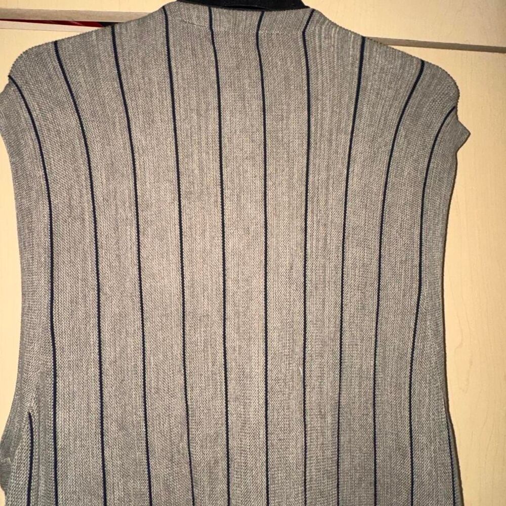 Izod Men's Grey and Blue Gilet